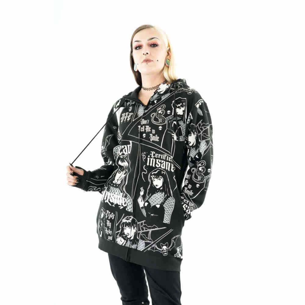 Heartless - Certified Insane Vest met capuchon - Zwart